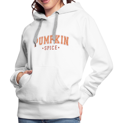 Pumpkin Spice Women’s Premium Hoodie - white