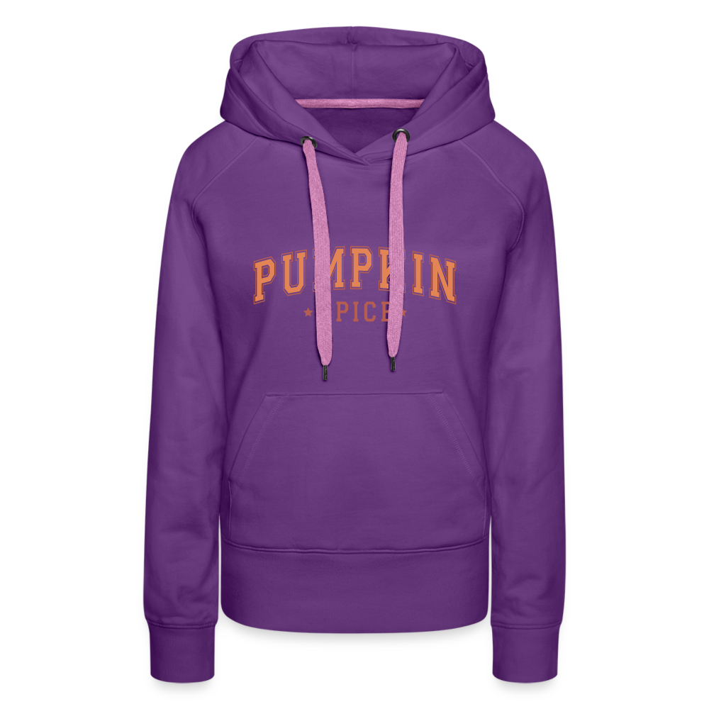 Pumpkin Spice Women’s Premium Hoodie - purple 