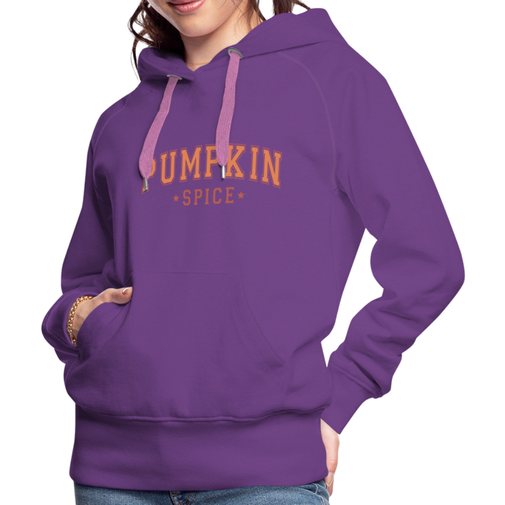 Pumpkin Spice Women’s Premium Hoodie - purple 