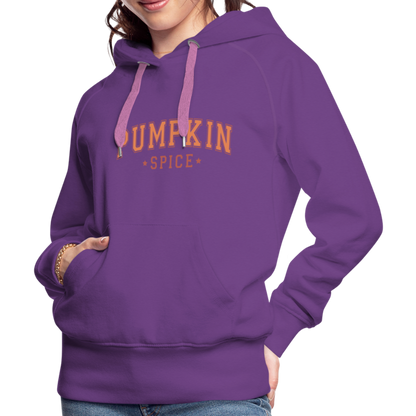 Pumpkin Spice Women’s Premium Hoodie - purple 