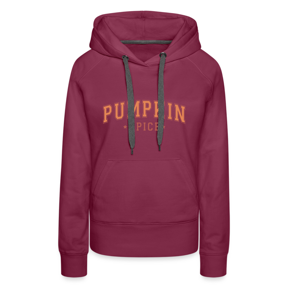 Pumpkin Spice Women’s Premium Hoodie - burgundy