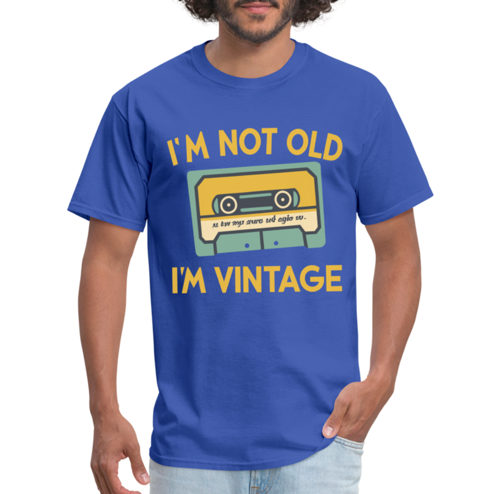 I'm Not Old I'm Vintage T-Shirt - royal blue
