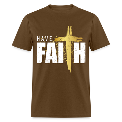 Have Faith T-Shirt - brown