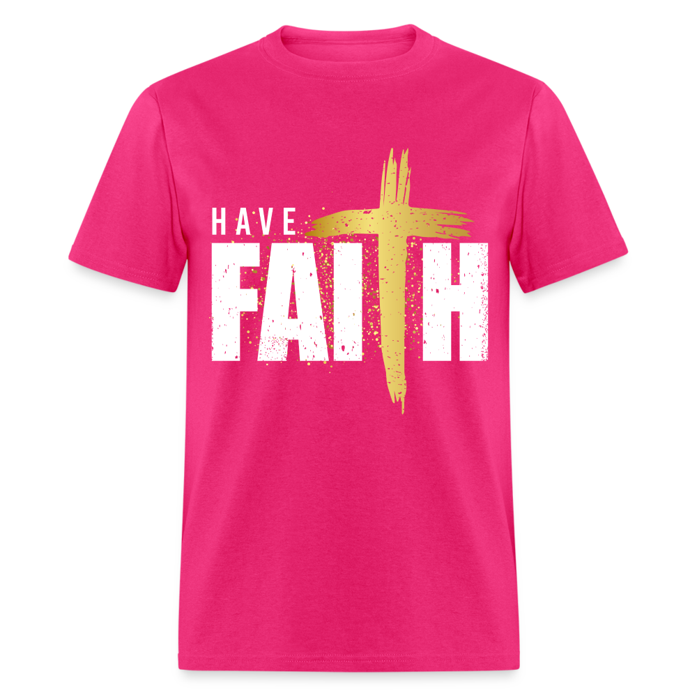 Have Faith T-Shirt - fuchsia