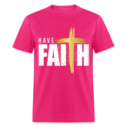 Have Faith T-Shirt - fuchsia