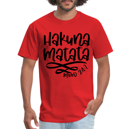 Hakuna Matata - mood 24:7 T-Shirt - red