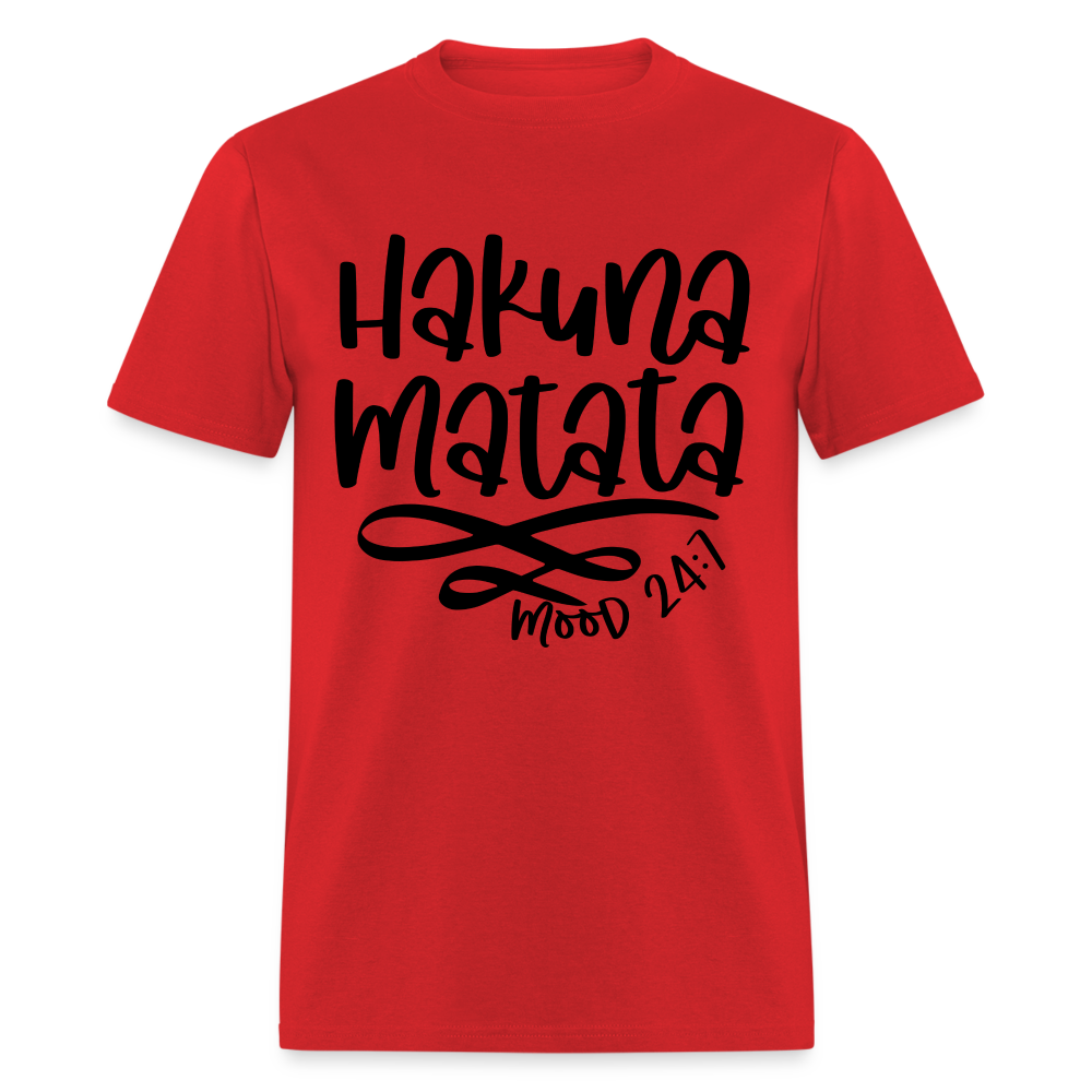 Hakuna Matata - mood 24:7 T-Shirt - red