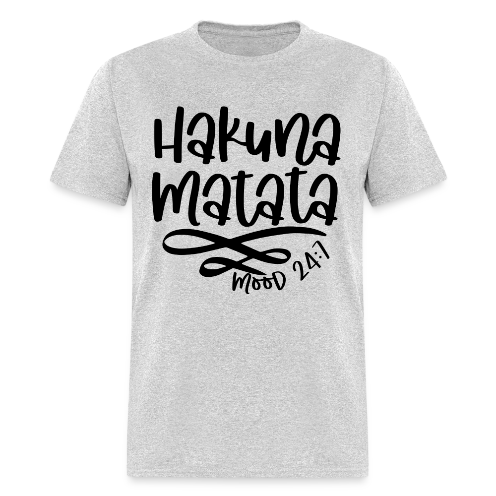 Hakuna Matata - mood 24:7 T-Shirt - heather gray