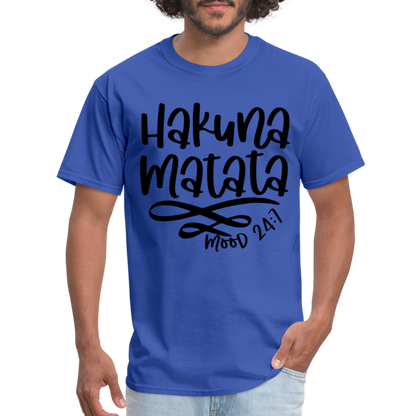 Hakuna Matata - mood 24:7 T-Shirt - royal blue