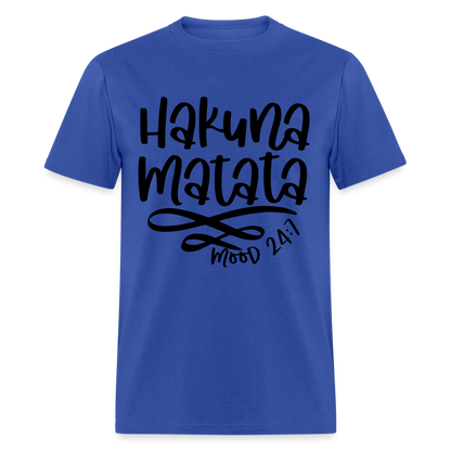 Hakuna Matata - mood 24:7 T-Shirt - royal blue