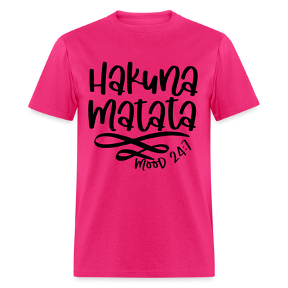 Hakuna Matata - mood 24:7 T-Shirt - fuchsia