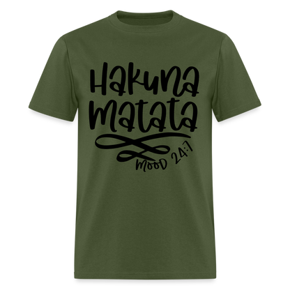 Hakuna Matata - mood 24:7 T-Shirt - military green