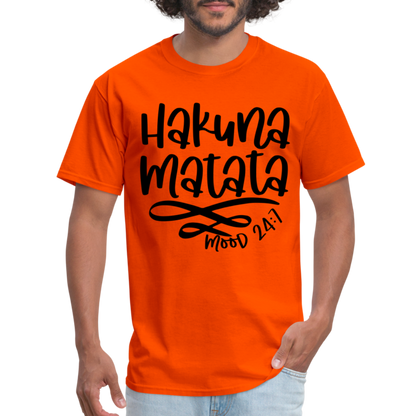 Hakuna Matata - mood 24:7 T-Shirt - orange