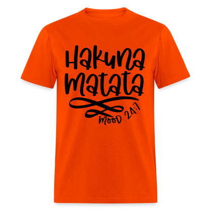 Hakuna Matata - mood 24:7 T-Shirt - orange