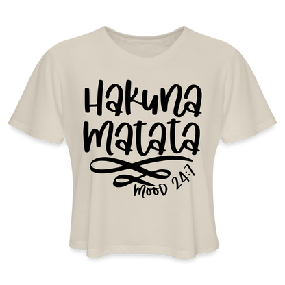 Hakuna Matata Women's Cropped T-Shirt - dust