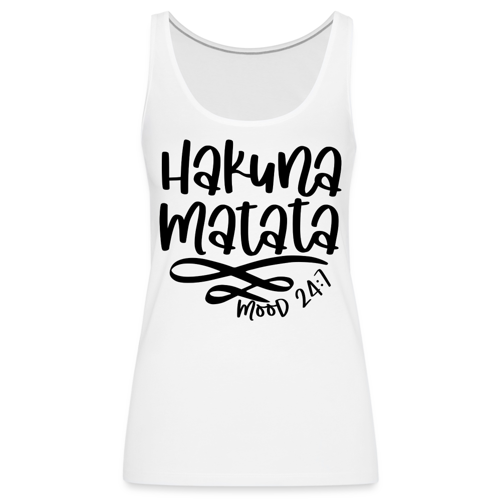 Hakuna Matata Women’s Premium Tank Top - white