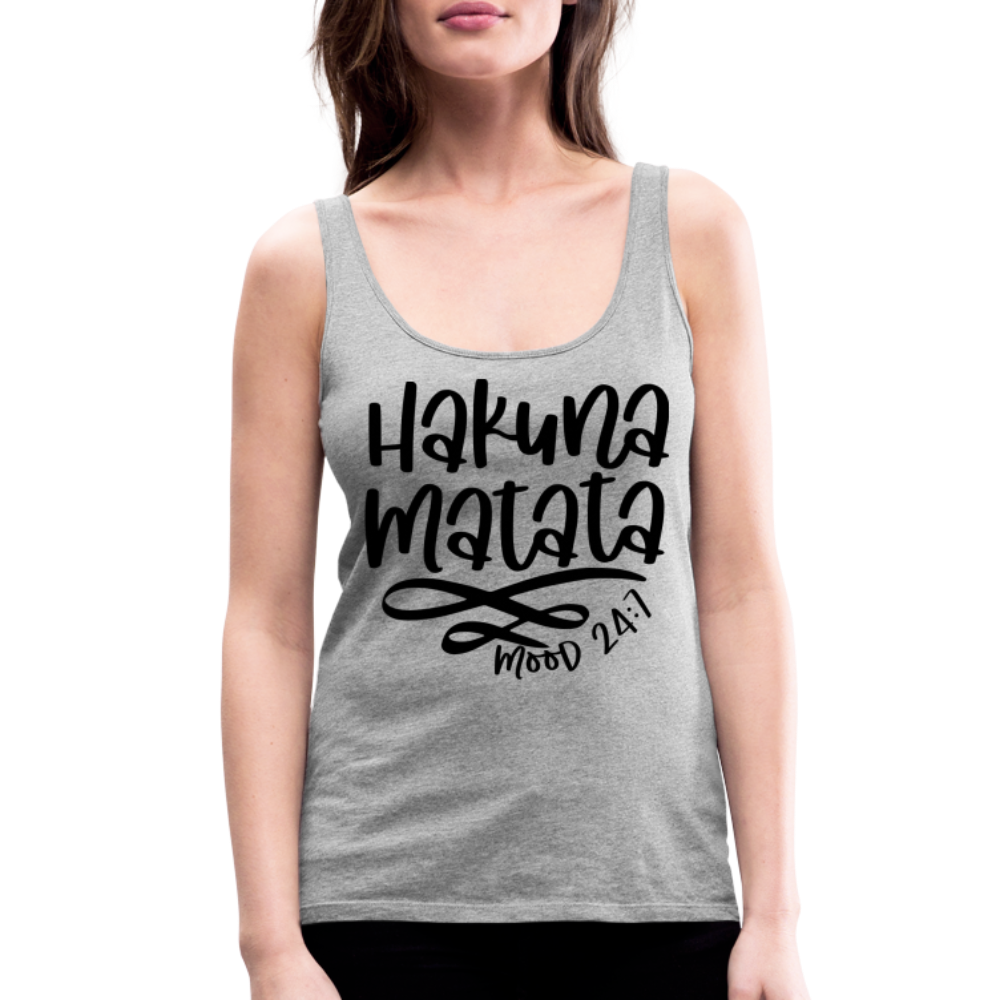 Hakuna Matata Women’s Premium Tank Top - heather gray