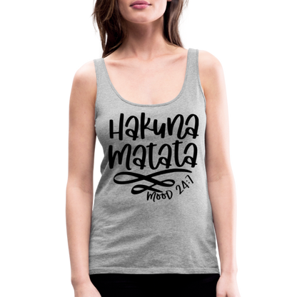 Hakuna Matata Women’s Premium Tank Top - heather gray