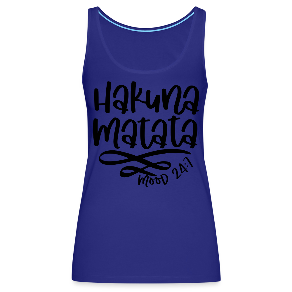 Hakuna Matata Women’s Premium Tank Top - royal blue