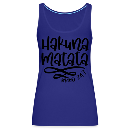 Hakuna Matata Women’s Premium Tank Top - royal blue