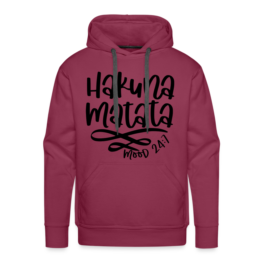 Hakuna Matata Men’s Premium Hoodie - burgundy