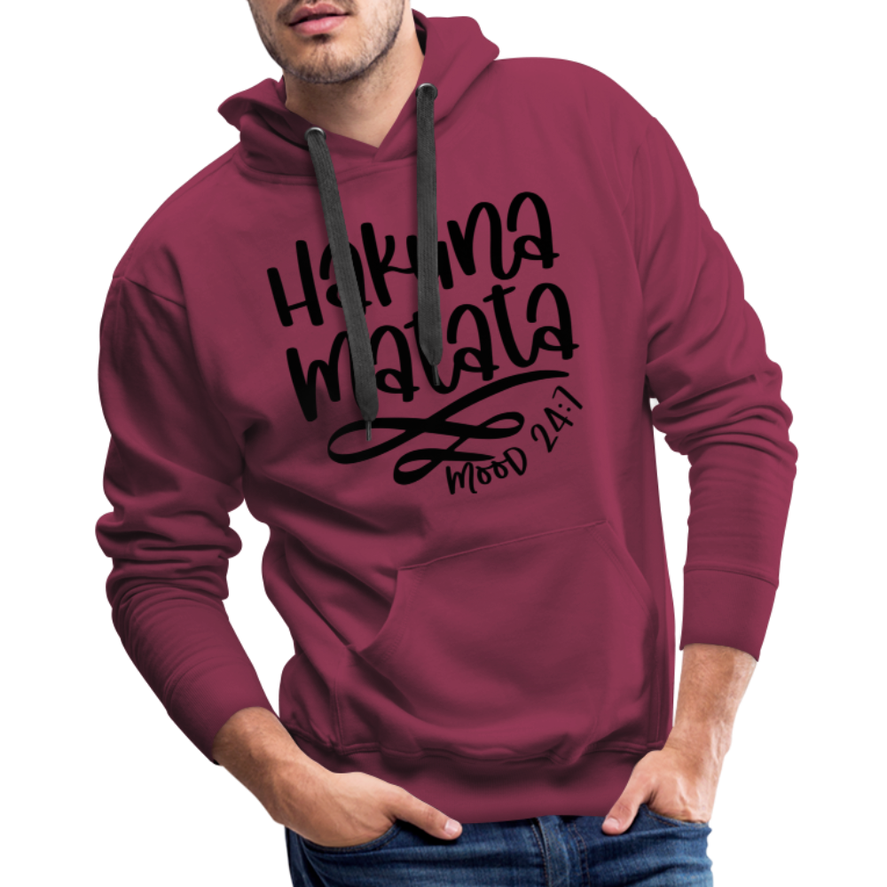 Hakuna Matata Men’s Premium Hoodie - burgundy