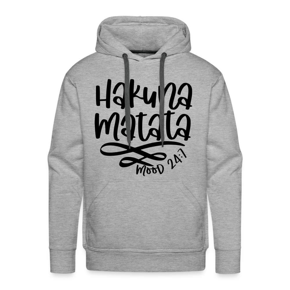 Hakuna Matata Men’s Premium Hoodie - heather grey