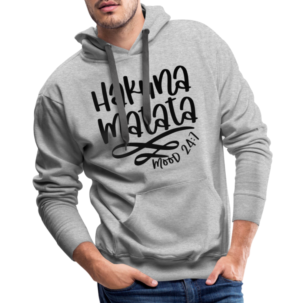 Hakuna Matata Men’s Premium Hoodie - heather grey