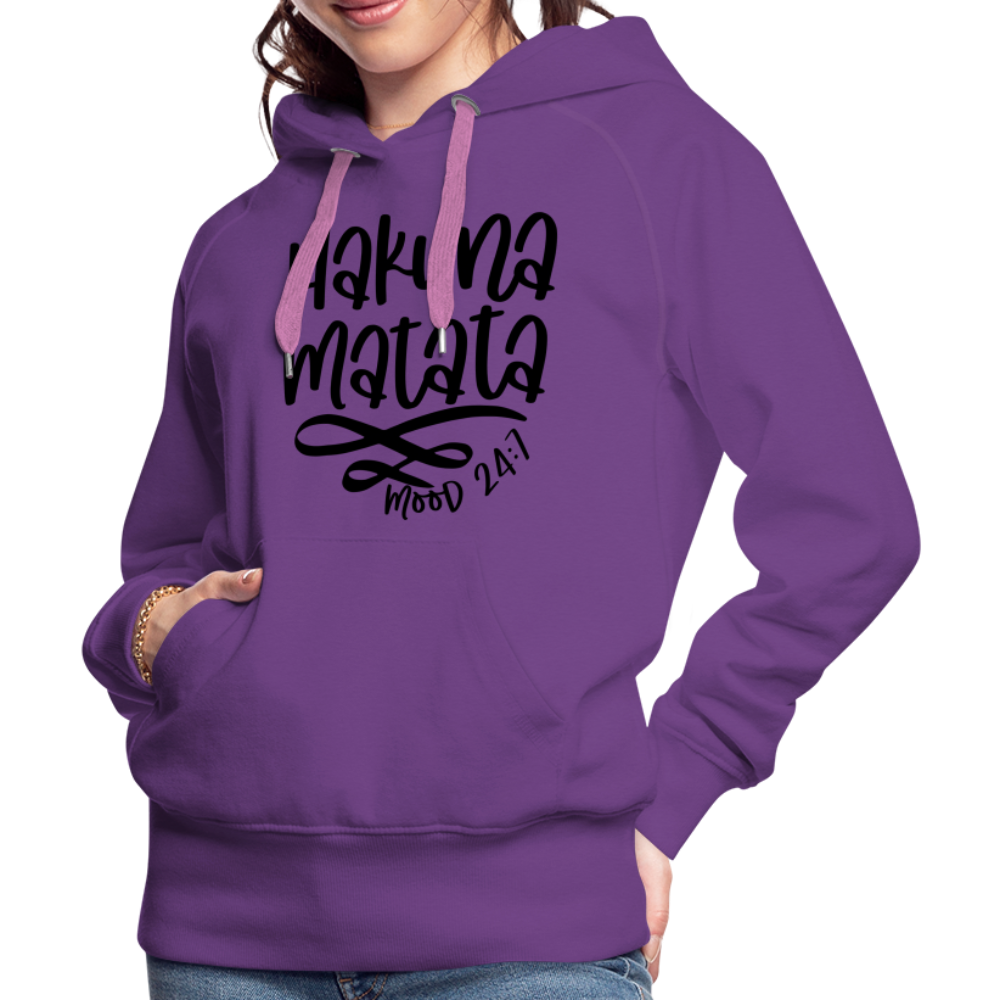 Hakuna Matata Women’s Premium Hoodie - purple 