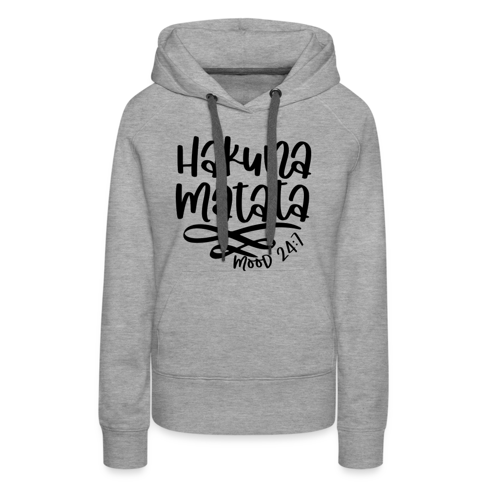 Hakuna Matata Women’s Premium Hoodie - heather grey