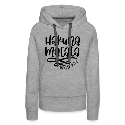 Hakuna Matata Women’s Premium Hoodie - heather grey