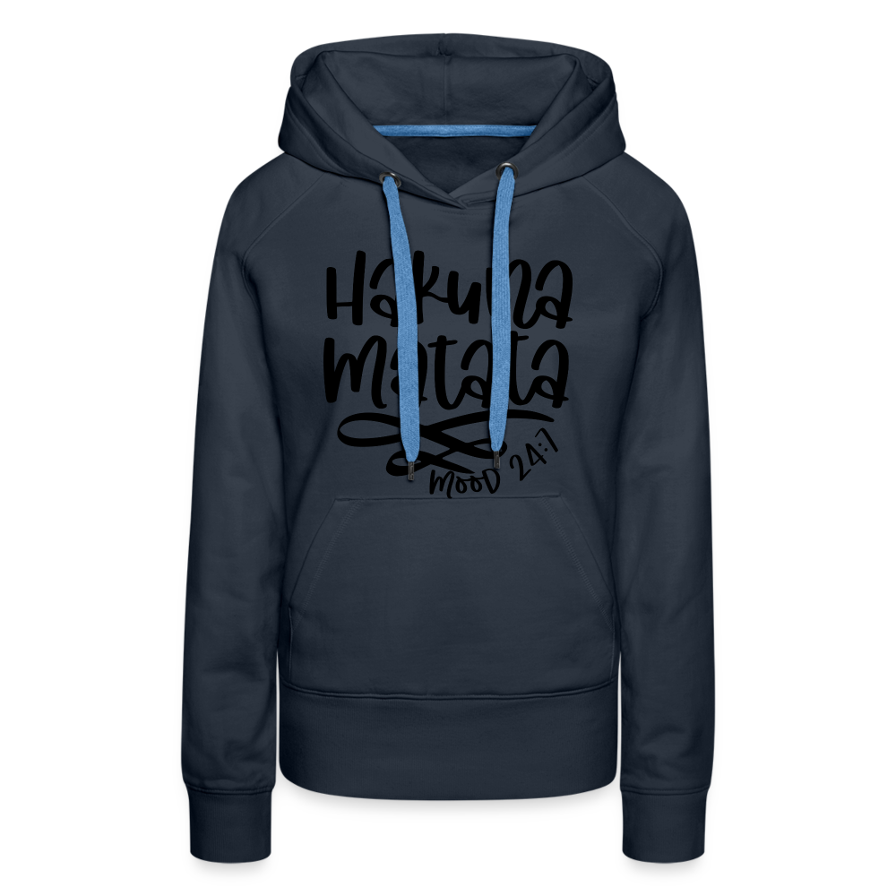 Hakuna Matata Women’s Premium Hoodie - navy