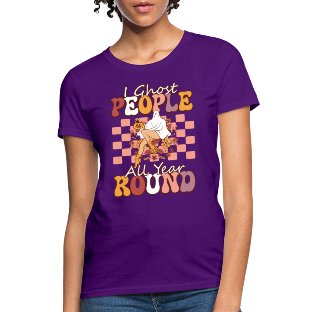 I Ghost People All Year Round Women's T-Shirt - purple