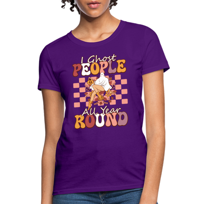 I Ghost People All Year Round Women's T-Shirt - purple
