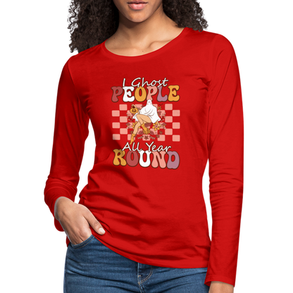 I Ghost People All Year Round Long Sleeve T-Shirt - red