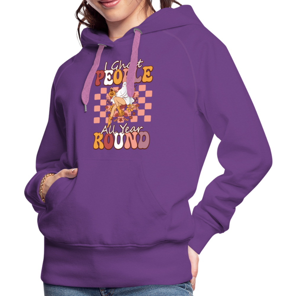 I Ghost People All Year Round Hoodie - purple 