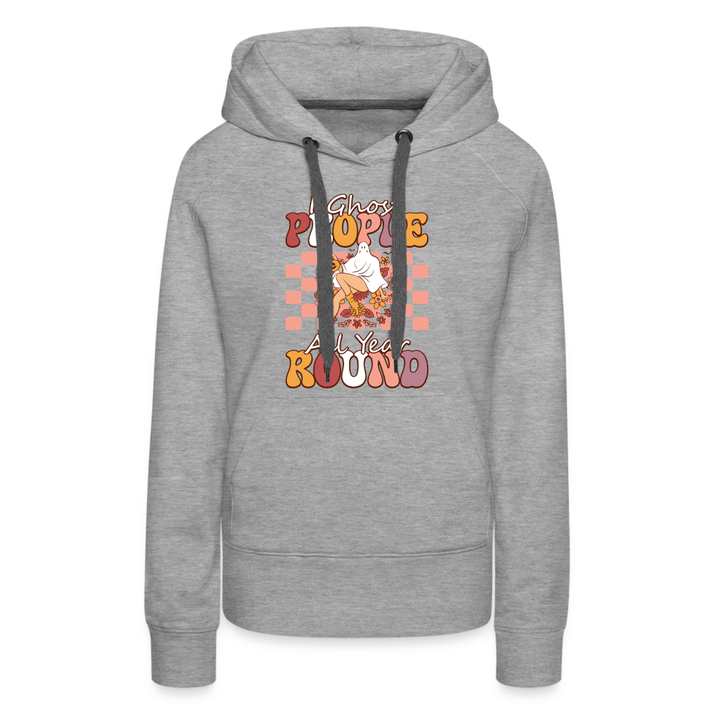 I Ghost People All Year Round Hoodie - heather grey
