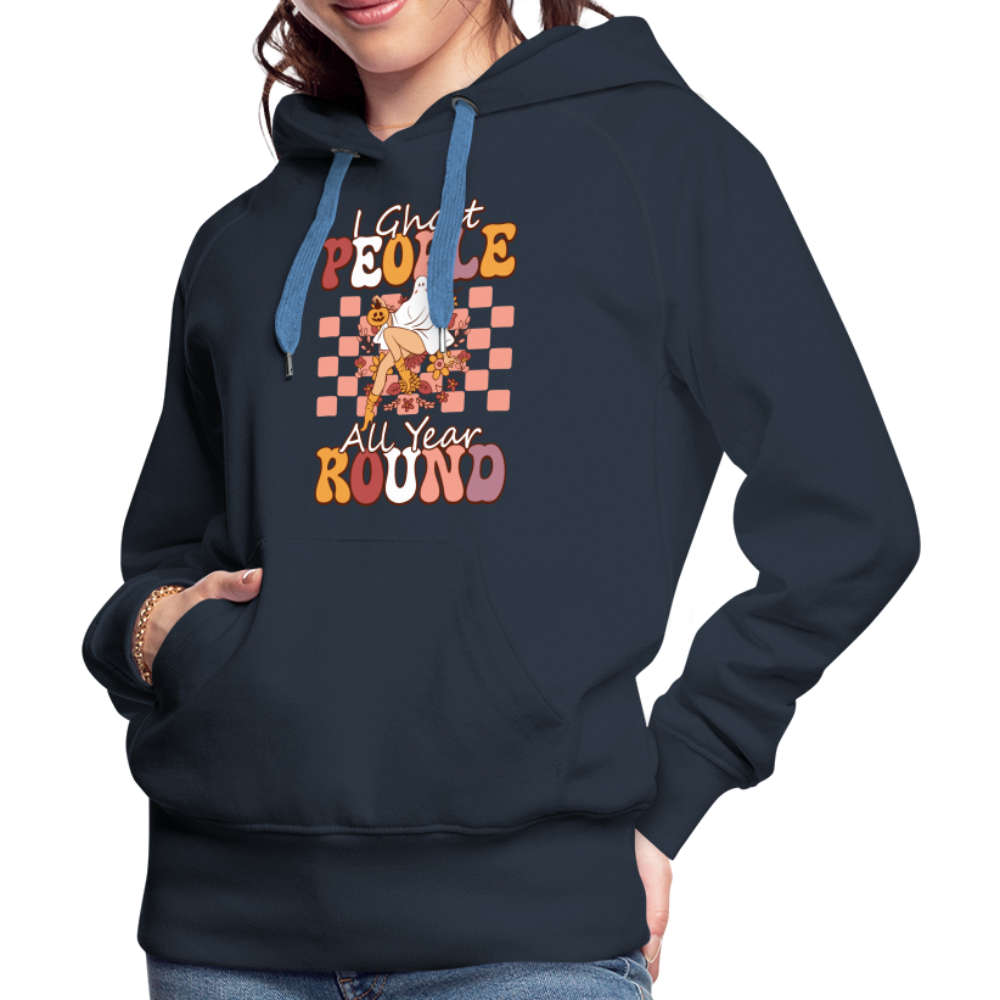 I Ghost People All Year Round Hoodie - navy