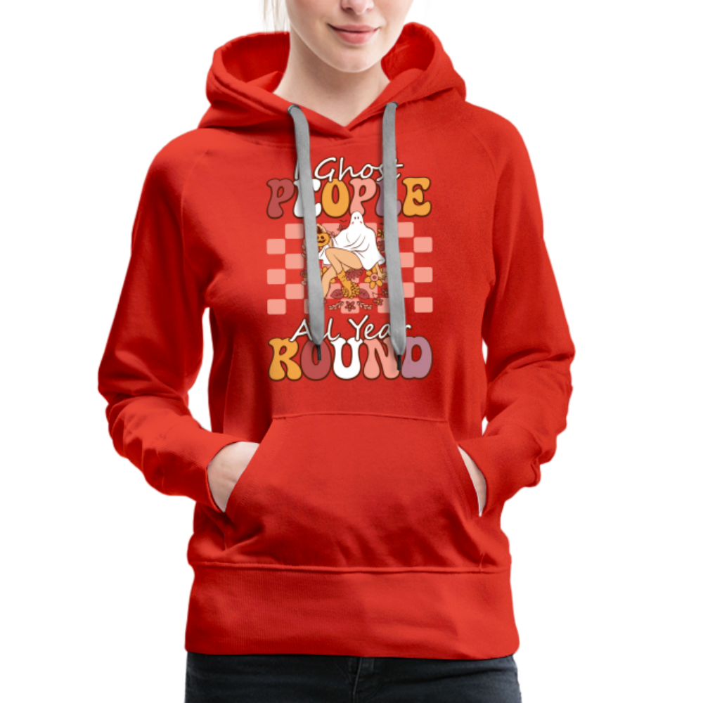 I Ghost People All Year Round Hoodie - red