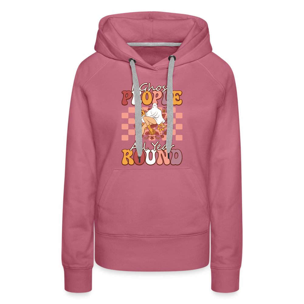 I Ghost People All Year Round Hoodie - mauve