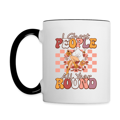 I Ghost People All Year Round Coffee Mug - white/black