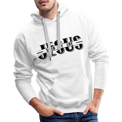 Jesus Saved My Life Men’s Premium Hoodie - white