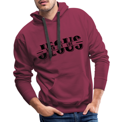 Jesus Saved My Life Men’s Premium Hoodie - burgundy