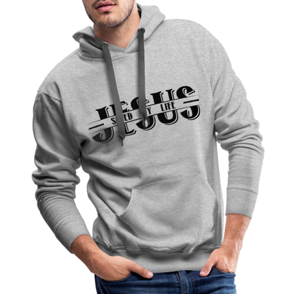 Jesus Saved My Life Men’s Premium Hoodie - heather grey