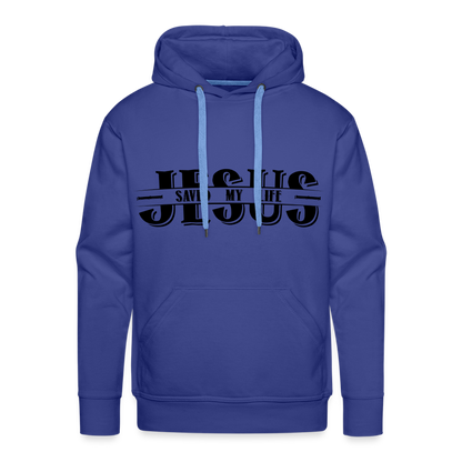 Jesus Saved My Life Men’s Premium Hoodie - royal blue