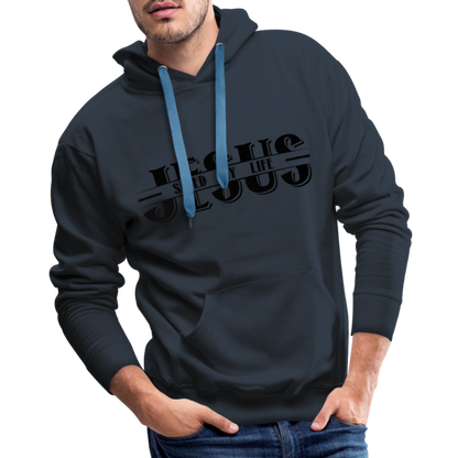 Jesus Saved My Life Men’s Premium Hoodie - navy