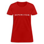 Republican Women's Contoured T-Shirt (White Letters)