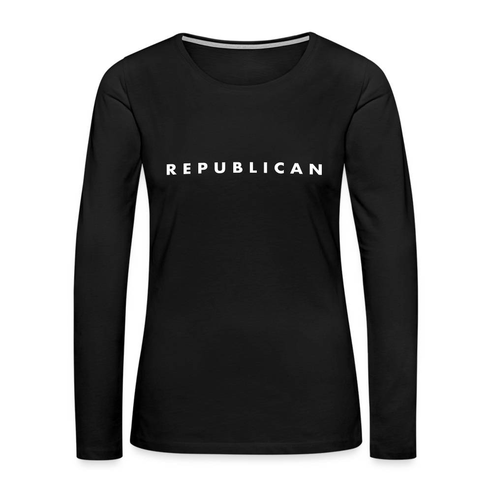 Republican Women's Premium Long Sleeve T-Shirt - black