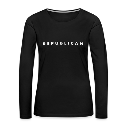 Republican Women's Premium Long Sleeve T-Shirt - black