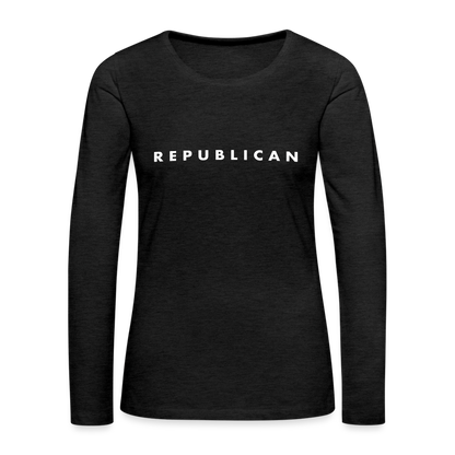 Republican Women's Premium Long Sleeve T-Shirt - charcoal grey